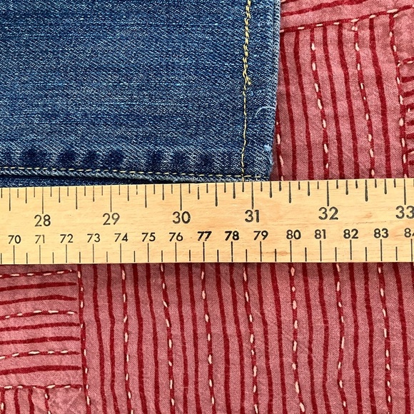 Seven7 Blue Denim Jeans waist 31” hem 31.25” W31L31 blue fade distressed pants - Picture 12 of 16